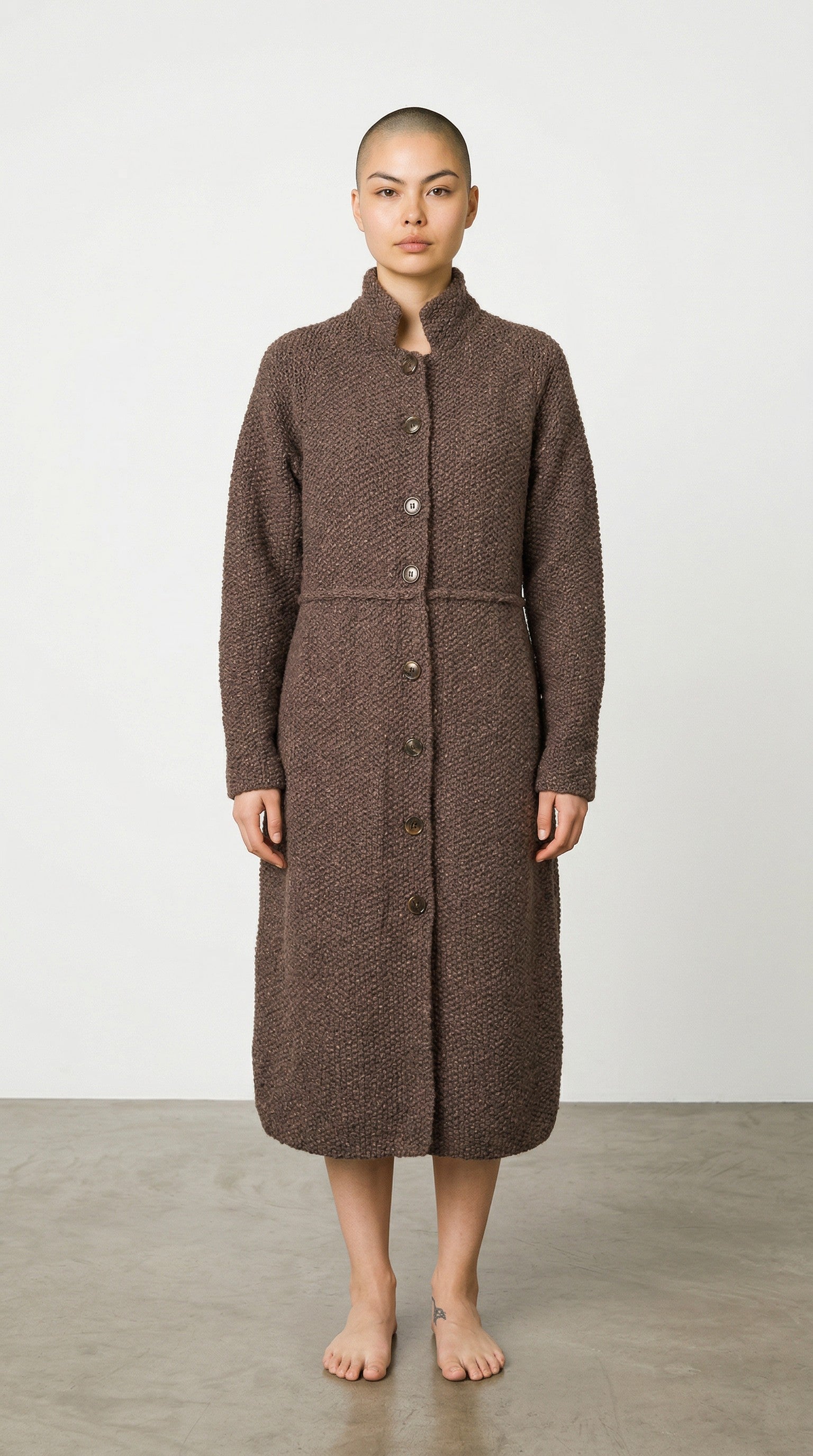 Handmade Plum Wool Jacket