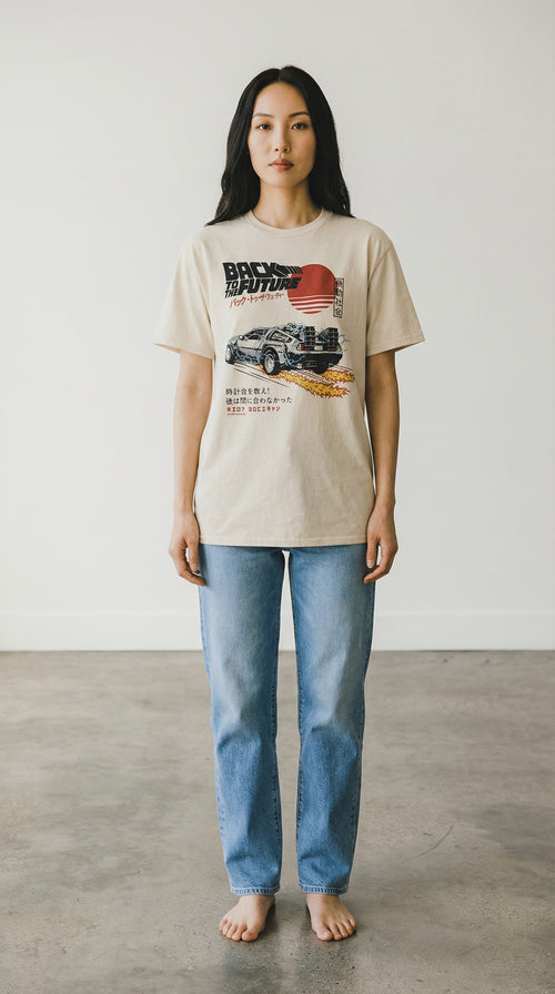Back to the Future Japanese Graphic Tee