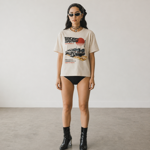 Back to the Future Japanese Graphic T-Shirt