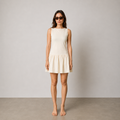 Cream Reformation Mini Dress