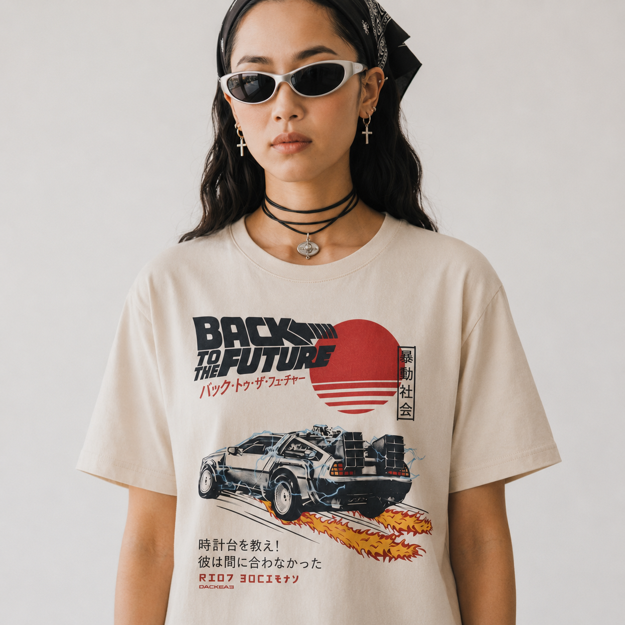 Back to the Future Japanese Graphic T-Shirt