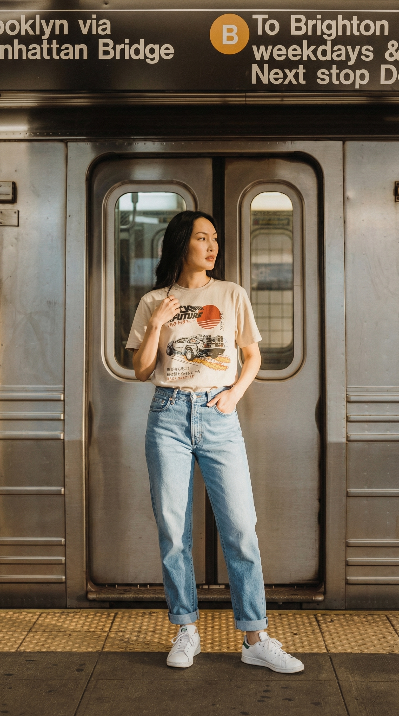 Back to the Future Japanese Graphic Tee