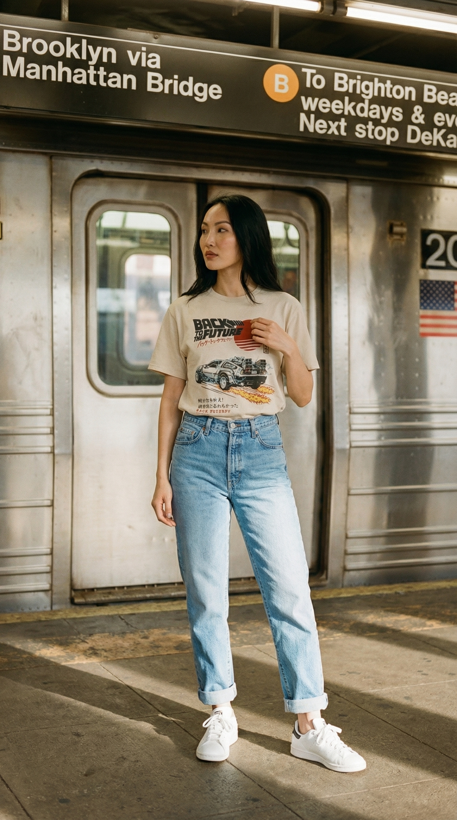 Back to the Future Japanese Graphic Tee