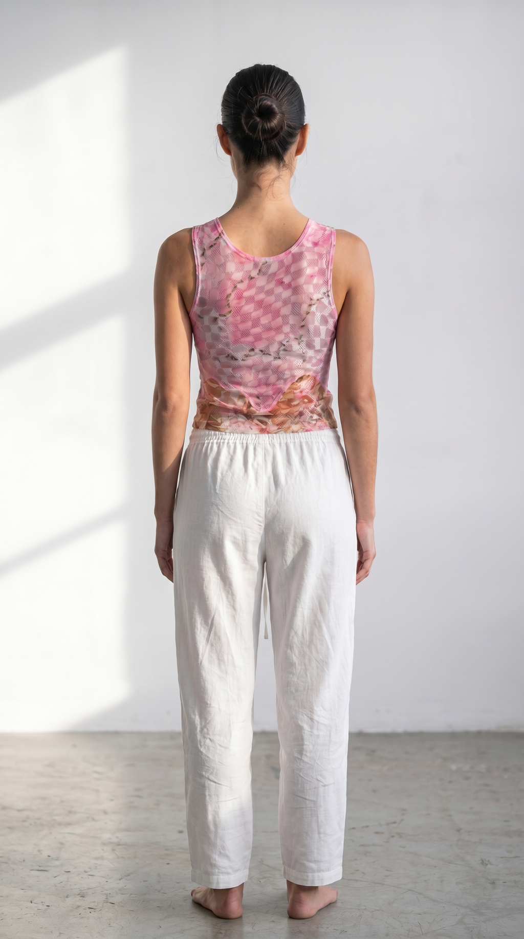 Collina Strada Mesh Floral Tank