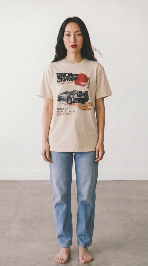 Back to the Future Japanese Graphic T-Shirt